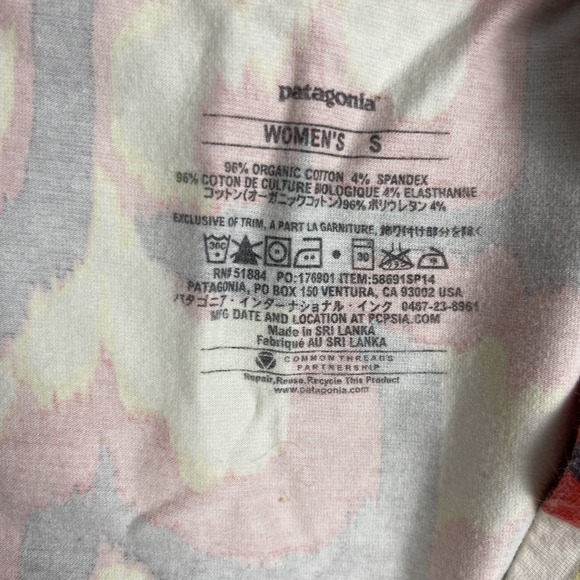 Patagonia Organic Cotton Tidal Mini Skirt Womens S Graphic Print Retro Y2K - Picture 7 of 7